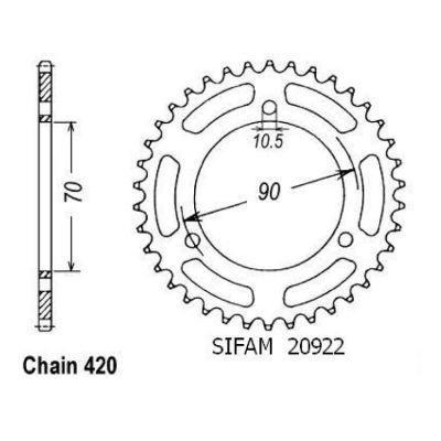 Rozeta pro Honda 20922CZ45